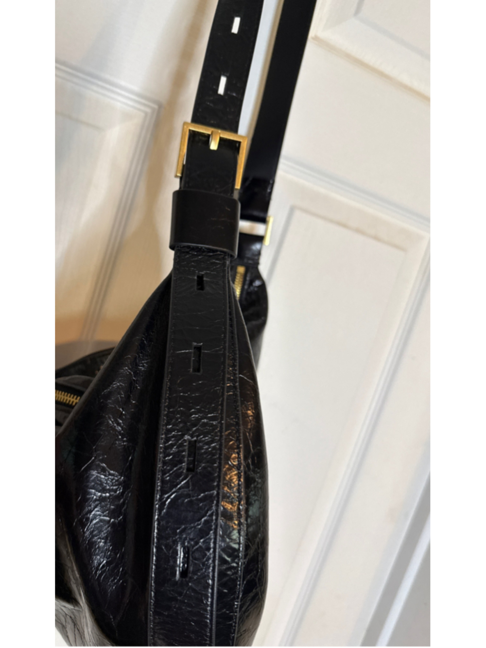 All Saints Black Leather Hobo Bag - Picture 3 of 7